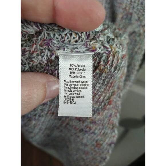 A.N.A. Woman M Sweater Multicolor Pullover Long Sleeve Casual - Picture 10 of 11